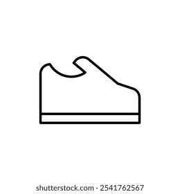 Shoes icon Outline set in black and white color