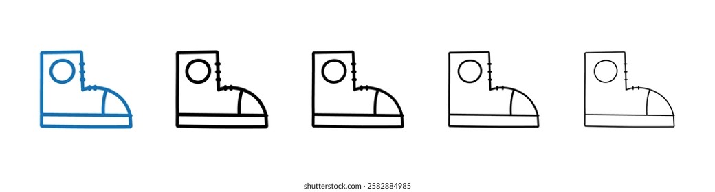 Shoes Icon Outline vector logo for web ui
