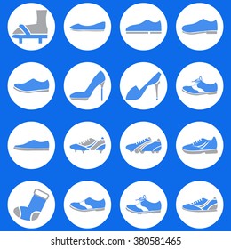 shoes icon set