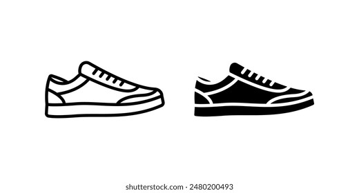 Schuhe-Icon-Set. für mobiles Konzept und Webdesign. Vektorillustration