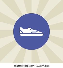 shoes icon. sign design. background
