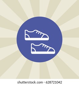 shoes icon. sign design. background