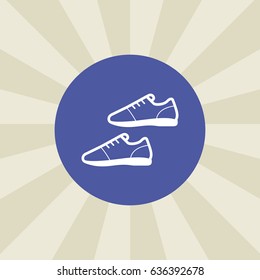 shoes icon. sign design. background