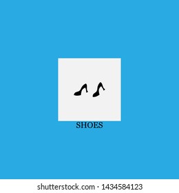 shoes icon sign signifier vector