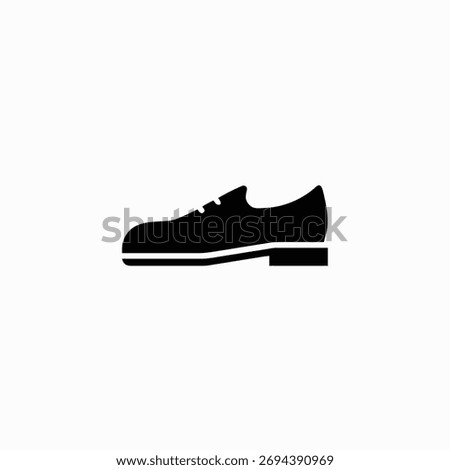 shoes icon silhoutte vector style template