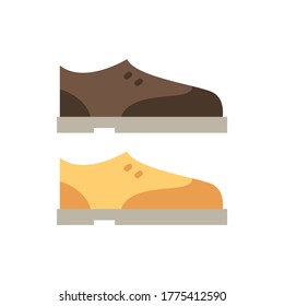 Shoes icon. Simple color vector elements of hipster style icons for ui and ux, website or mobile application