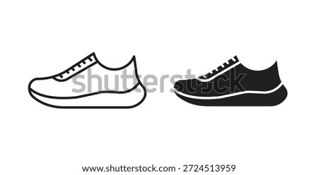 Shoes icon in simple flat trend modern graphic design abstract logotype element