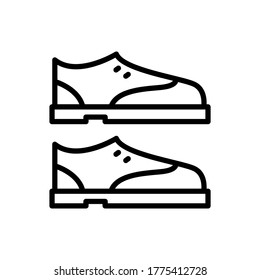 Shoes icon. Simple line, outline vector elements of hipster style icons for ui and ux, website or mobile application