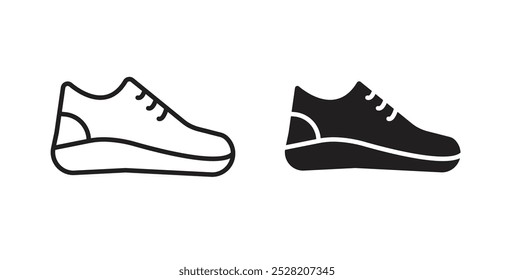 Shoes icon in solid and stroke style.
