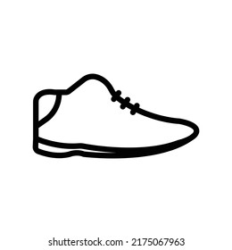 Icono de zapatos. Icono adecuado para accesorios. estilo de icono de línea. Diseño sencillo editable