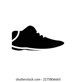 Shoes icon. Suitable for accessories icon. Solid icon style, glyph. Simple design editable