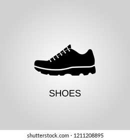 Shoes icon. Shoes symbol. Flat design. Stock - Vector illustration