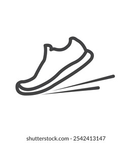 Shoes Icon Symbol mark in filled style