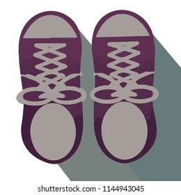 Shoes Icon, symbol, sign, logo Isolated. Template on white background. Flat style graphic design. Can be used in Housing, office, private places. Vector EPS10