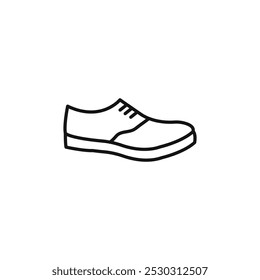 Shoes Icon Thin line art isolated