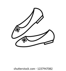 Shoes icon trendy vector logo template female