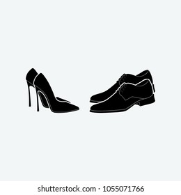 shoes icon vector