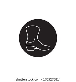 shoes icon vector design with black background 