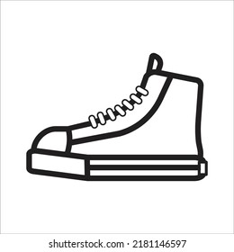 plantilla de diseño de vector de icono de zapatos
