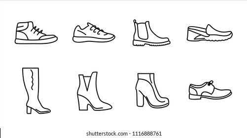 Shoes icon. Vector illustration.