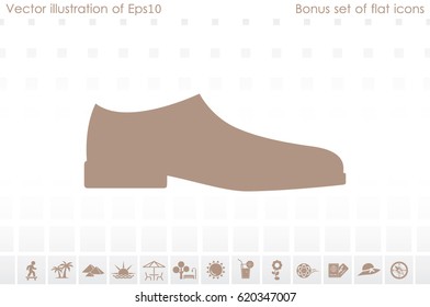 shoes icon vector illustration EPS 10