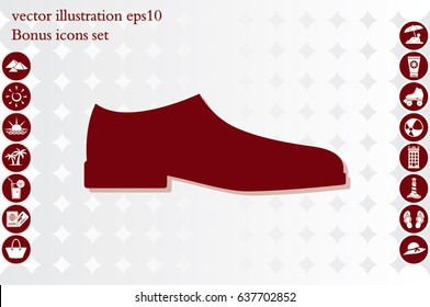 shoes icon vector illustration EPS 10