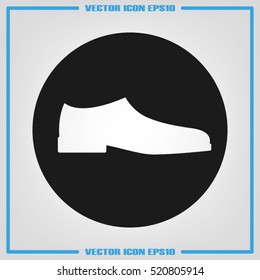 shoes icon vector illustration eps10. Isolated badge for website or app - stock infographics