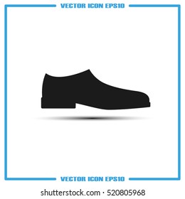 shoes icon vector illustration eps10. Isolated badge for website or app - stock infographics