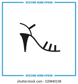 shoes icon vector illustration eps10. Isolated badge for website or app - stock infographics