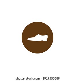 Plantilla de logotipo de la ilustración del vector de icono de zapatos.