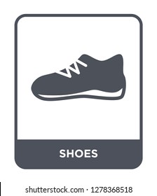 shoes icon vector on white background, shoes trendy filled icons from Brazilia collection, shoes vector illustration