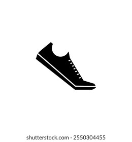 Icono de los zapatos Vector, Icono de Run and Diet, Iconos del vector de la comida sana y de la dieta de la desintoxicación