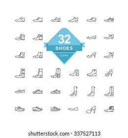 Shoes Icons ( Line Icon )