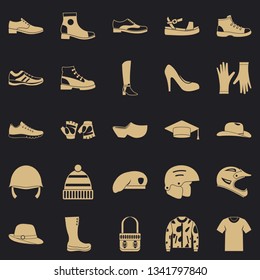 Shoes icons set. Simple set of 25 shoes vector icons for web for any design