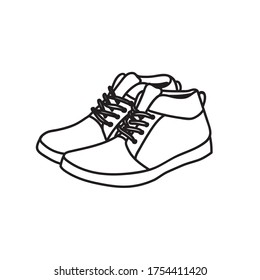 Shoes Illustration with lineart style