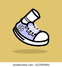 Schuhgrafik mit Socken