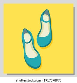 Shoes isolated. Fashionable shoes illustration. Children sandals