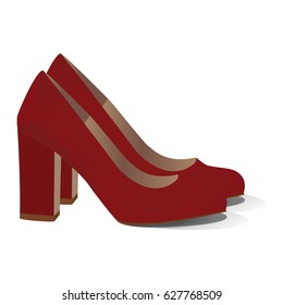 Shoes isolated on a white background. Vector illustration