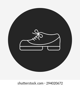 shoes line icon
