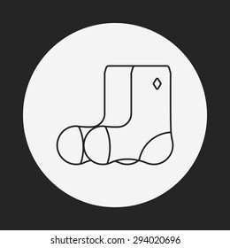 shoes line icon