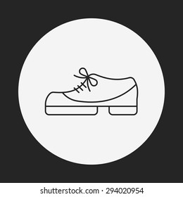 shoes line icon