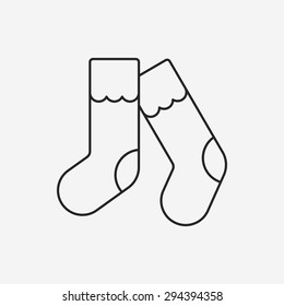 shoes line icon