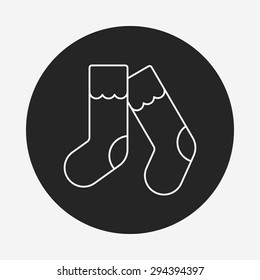 shoes line icon