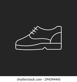 shoes line icon