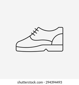 shoes line icon