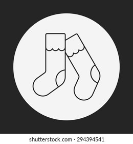 shoes line icon