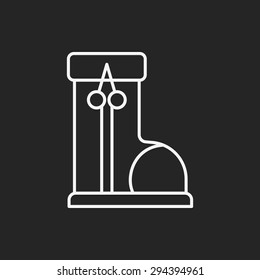shoes line icon
