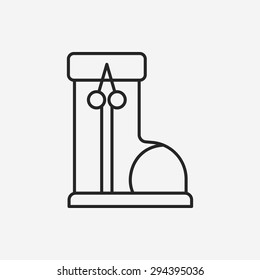 shoes line icon