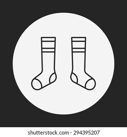 shoes line icon
