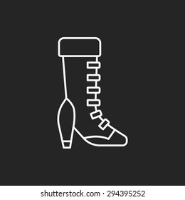 shoes line icon